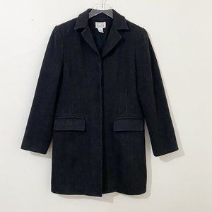 Ann Taylor Loft Wool Blend Coat Size 2 Fully Lined Hidden Button up